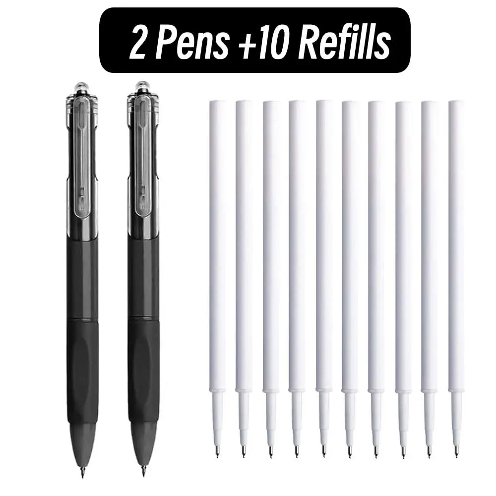 0.5mm ST Pen Tip Black Ink Color Student Ballpoint Pens Ball Point Writing Stationery Fine School Supplies Pencils Office