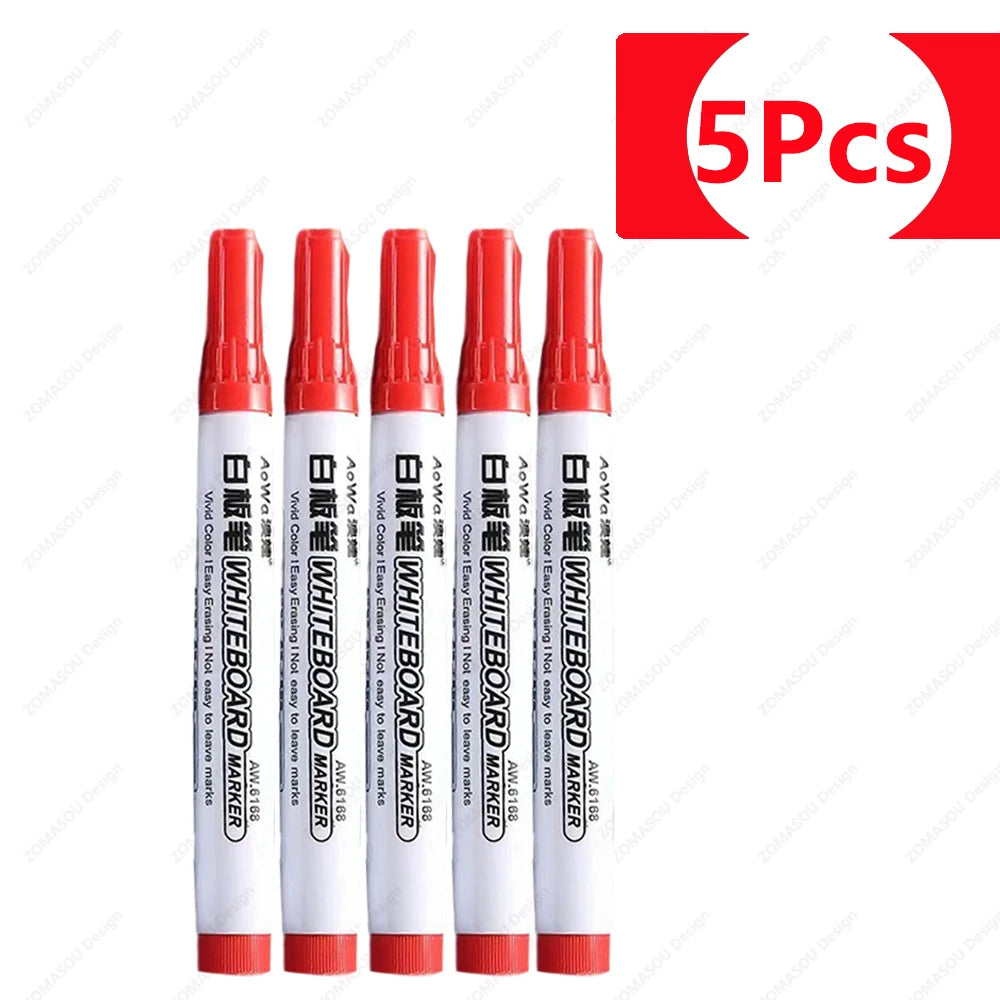1-100pcs Erasable Whiteboard Marker Pen Blackboard Marker Teaching Chalk for Glass Ceramics Office School Art Marker Stationery
