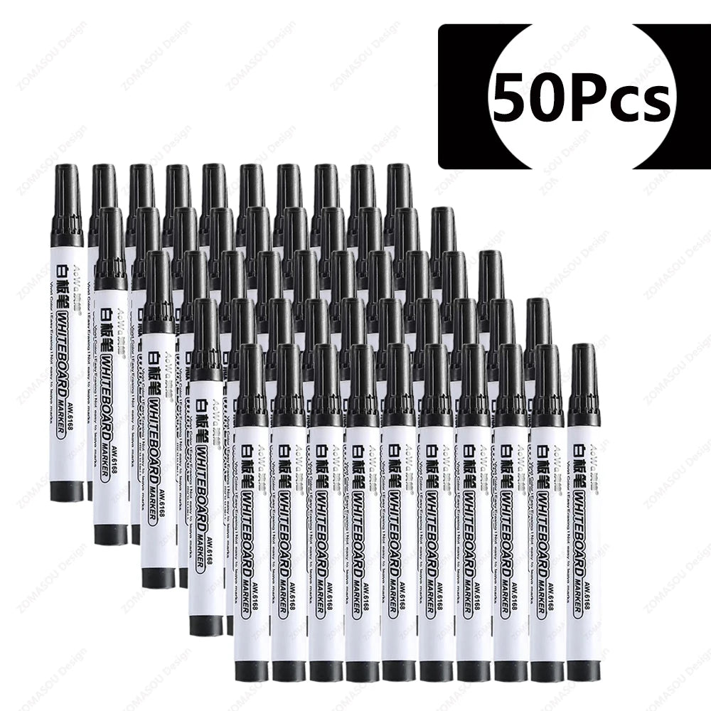 1-100pcs Erasable Whiteboard Marker Pen Blackboard Marker Teaching Chalk for Glass Ceramics Office School Art Marker Stationery