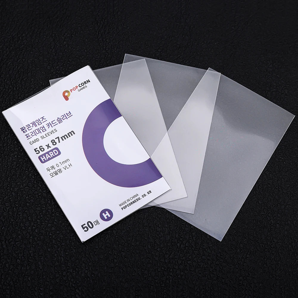 1-500Pcs Korea Card Sleeves HD Transparent Kpop Idol Card Protective Sleeve Photcards Protector Case Box For Popcorn Card Holder