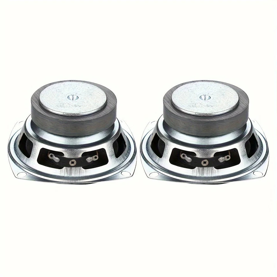 2 Pcs/lot 3 Inch Subwoofer Speaker Square 4 Ohm 10W 50 Core Magnetic Bronze Basin Midrange Woofer DIY Bluetooth Bass Loudspeaker