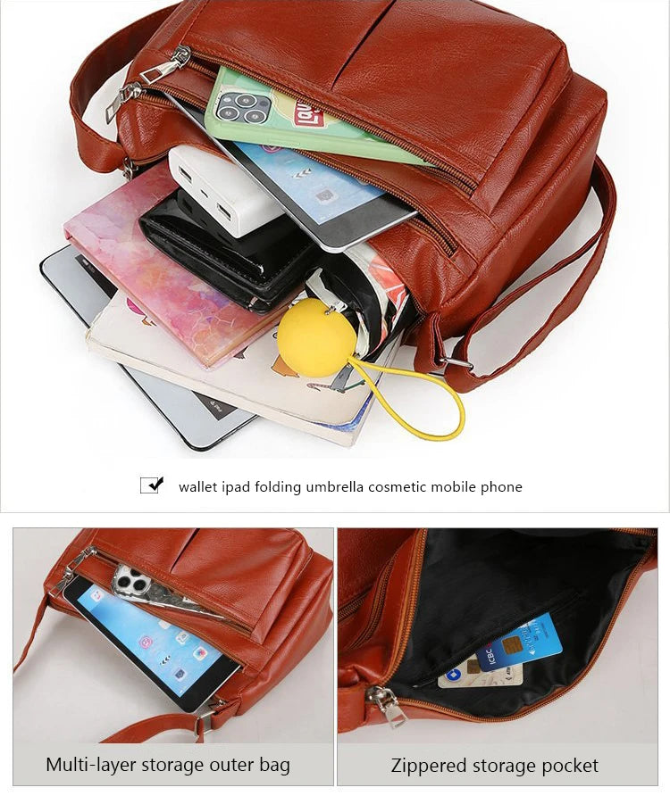 Women's Bag 2025 Trend Korean Handbags Designer Luxury Brand Ladies Shoulder Bags Soft Leather Fashion Versatile Crossbody Bag