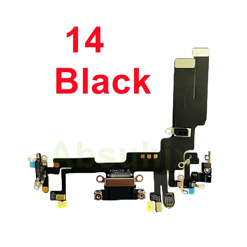 1pcs USB Charging port Charger for iPhone 11 12 13 14 plus 15 pro Max Mini Cable Repair Part Compatible with Microphone Repair
