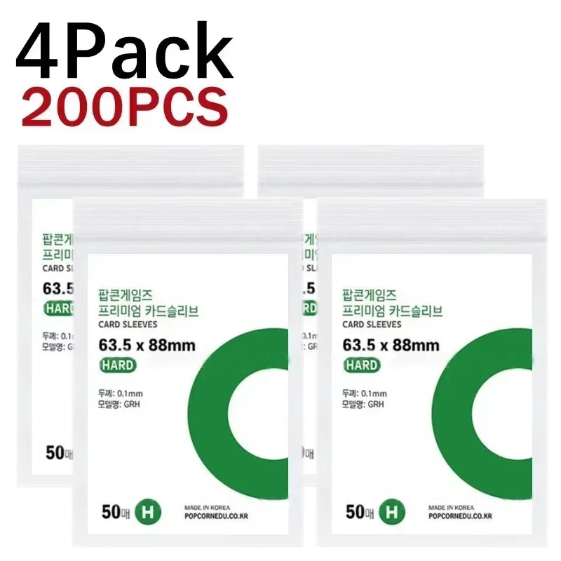 1-500Pcs Korea Card Sleeves HD Transparent Kpop Idol Card Protective Sleeve Photcards Protector Case Box For Popcorn Card Holder
