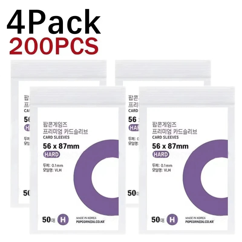 1-500Pcs Korea Card Sleeves HD Transparent Kpop Idol Card Protective Sleeve Photcards Protector Case Box For Popcorn Card Holder