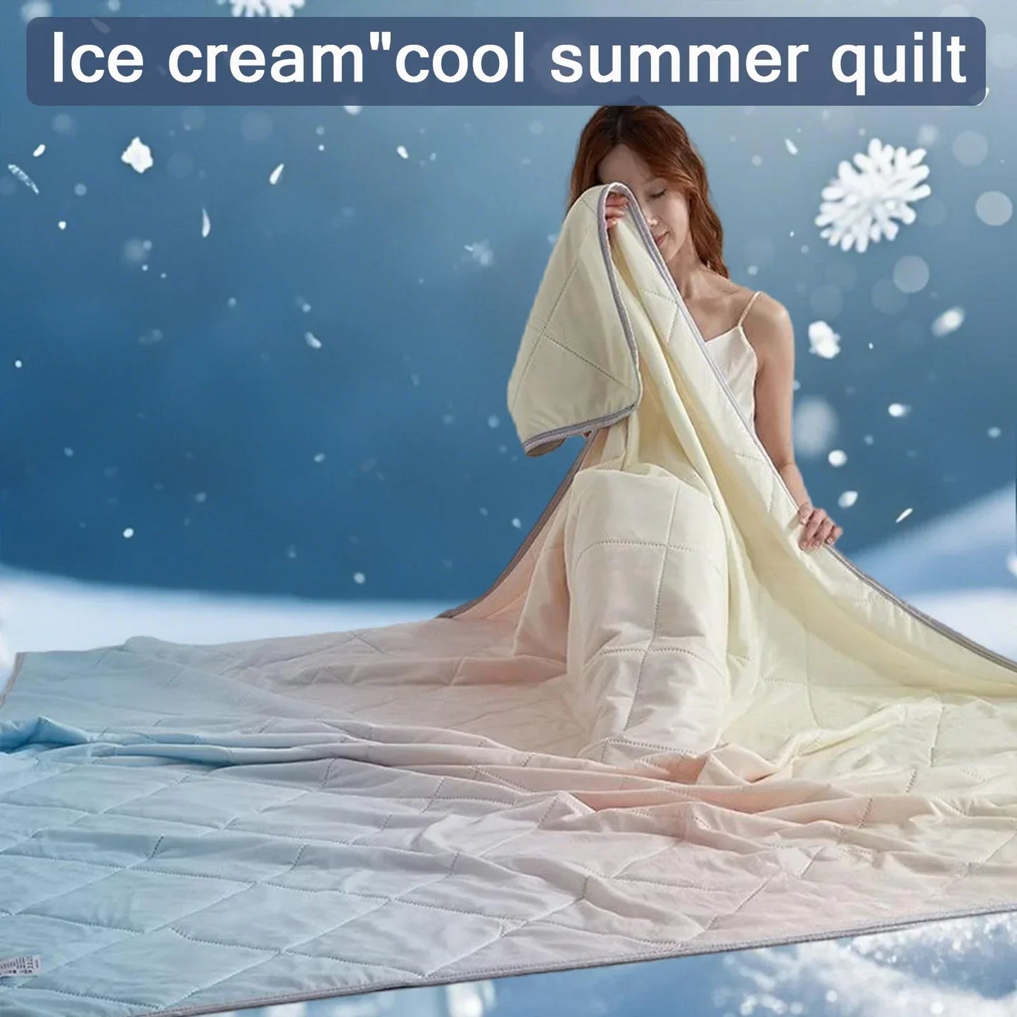 1PC High Quality Pure Color  Cooling Blankets  Lightweight, Breathable Summer Quilt with Double Side Cold Cooling Fabric 여름이불