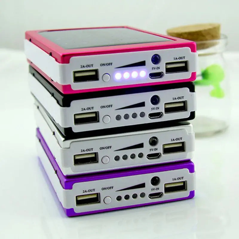 (No Battery) 18650 Solar DIY Box Powerbank for Case Led for Moblie Phone Power Lightweight