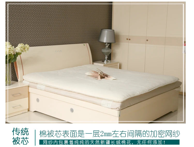 100% Cotton quilt super warm quilt core cotton mattress spring autumn winter cotton quilt thickened comforter handmade
