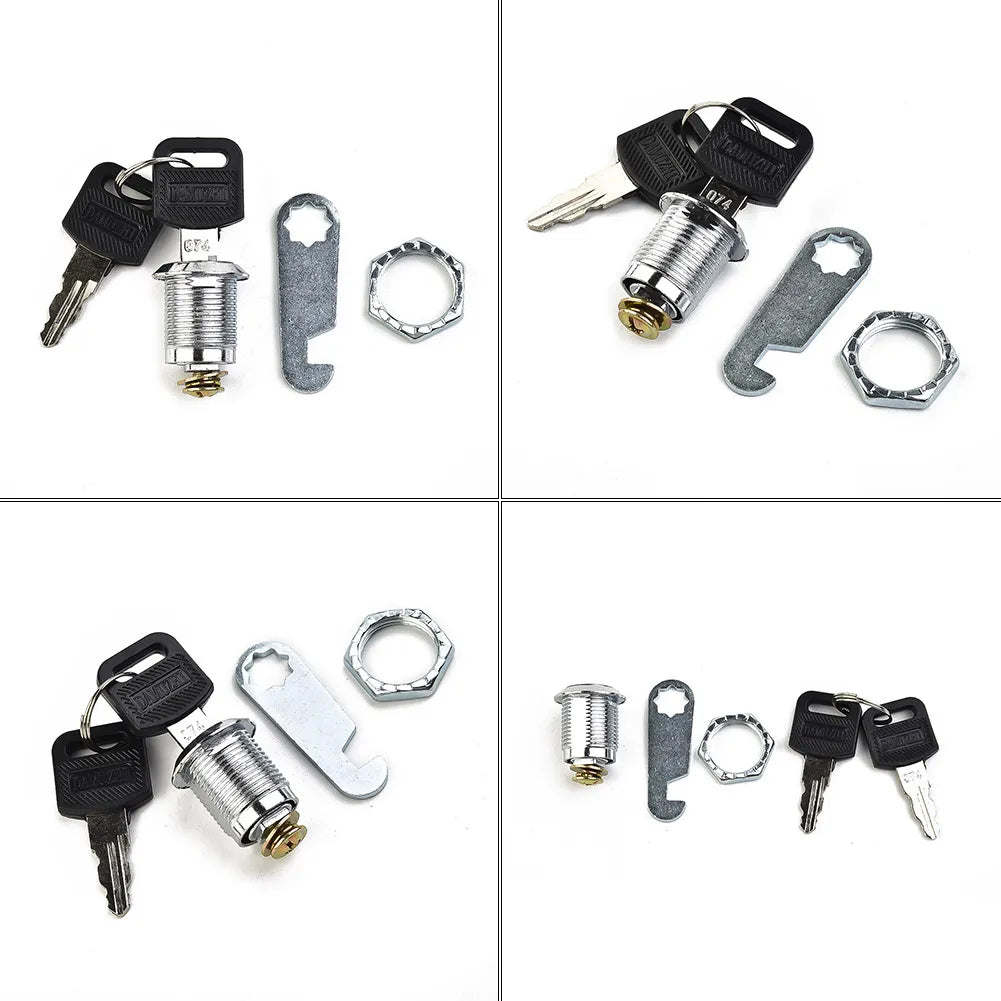 16/20/25/30mm Cam Lock Door Barrel Drawer Cabinet Mail Box Locker Cupboard + 2 Keys Cabinet Office Desk Letter Box Cam Locks
