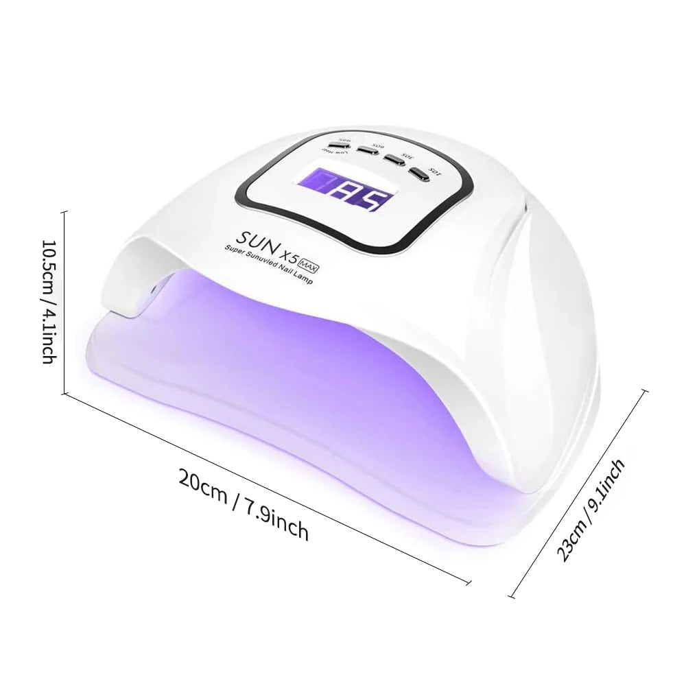 X5 MAX UV LED Nail Lamp - Professional Nail Dryer for Gel Nail Lamp Fast Curing at Home