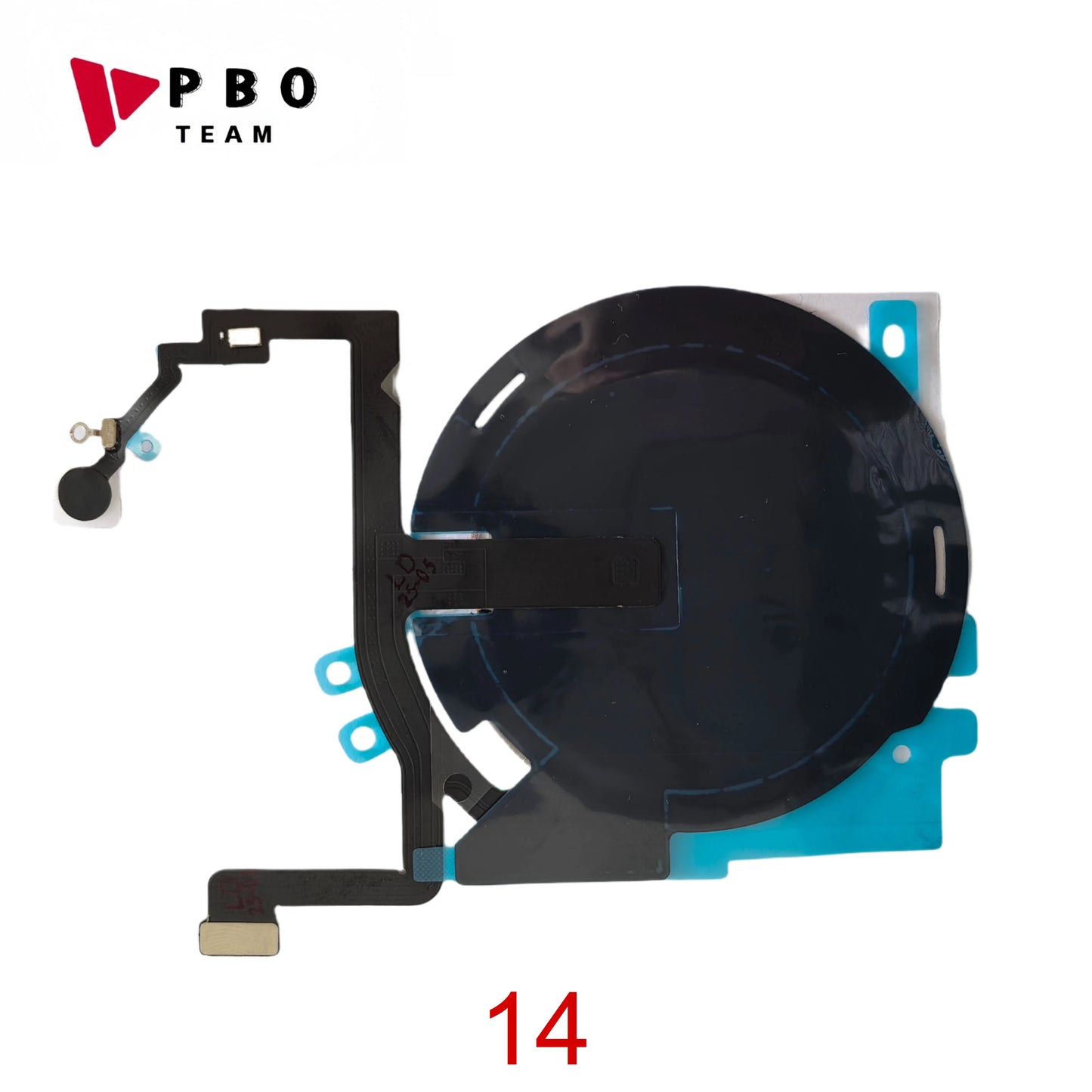 Wireless Charging Chip Coil For iPhone 14 13 12 15 Pro Max Mini plus Wireless With Magnet Power Volume Button Flex Charger Panel