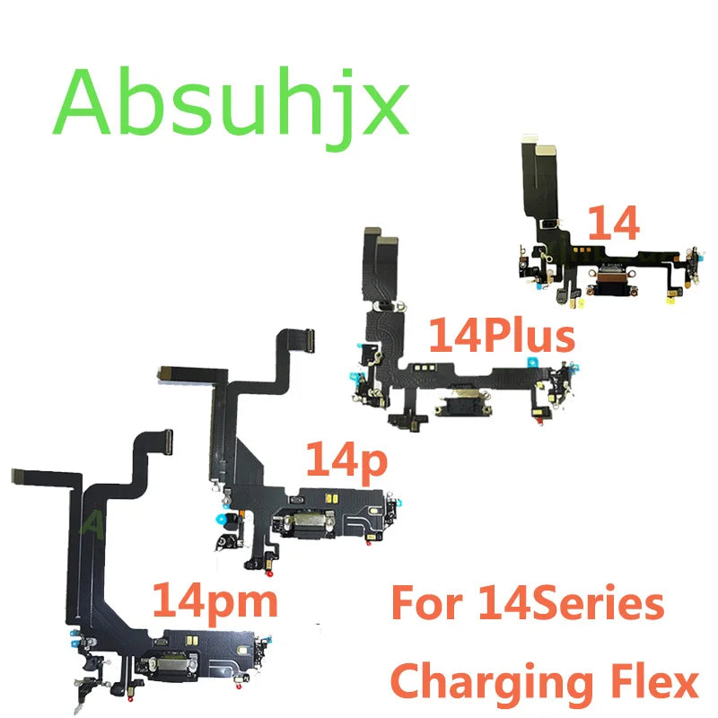 1pcs USB Charging port Charger for iPhone 11 12 13 14 plus 15 pro Max Mini Cable Repair Part Compatible with Microphone Repair