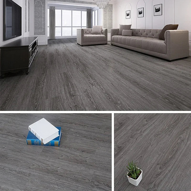 Wood grain floor stickers modern style PVC wall stickers waterproof self-adhesive living room bathroom kitchen home decoration