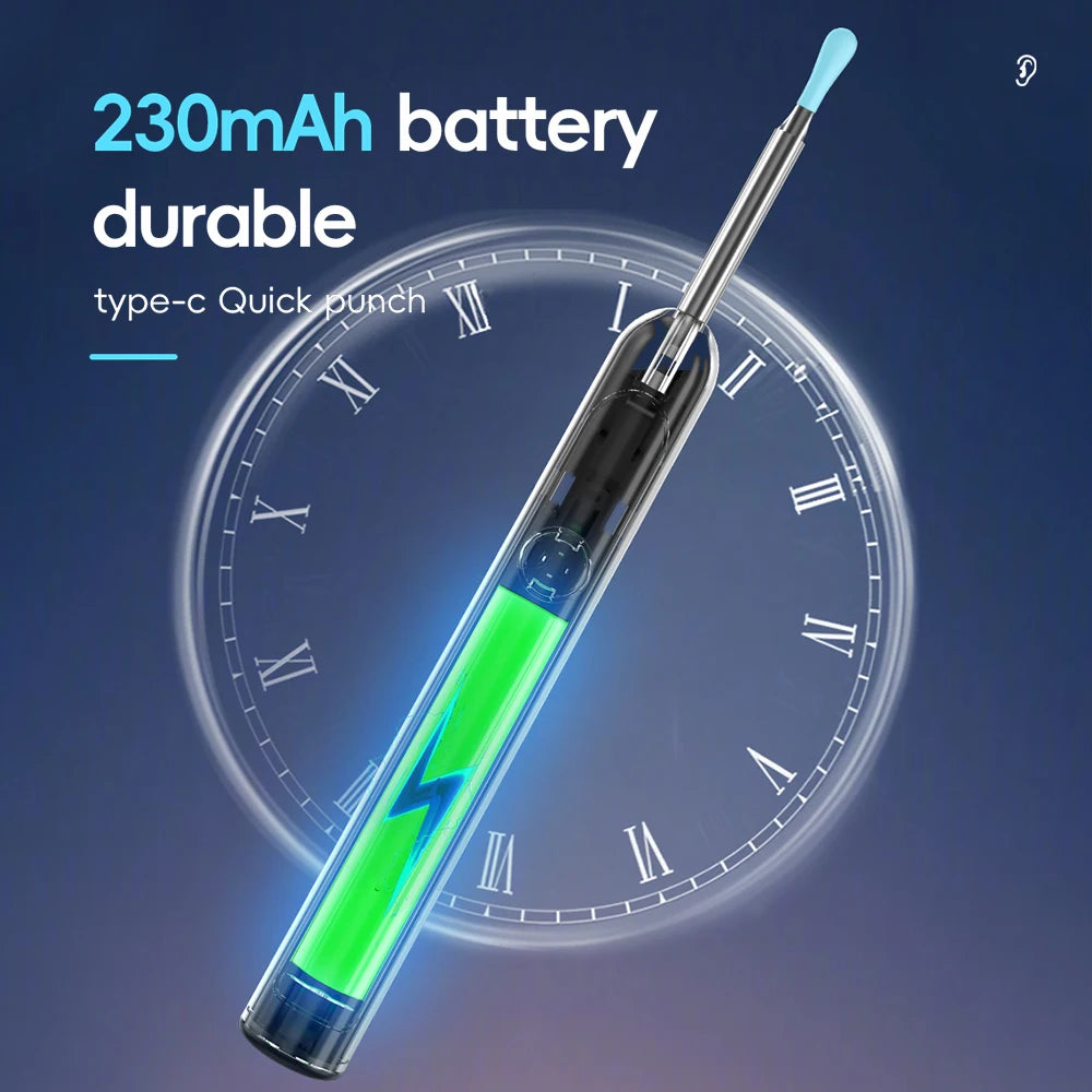 Wireless Visual Ear Wax Removal Safe Endoscope Earpick with Camera 500W Pixel Luminous Otoscope Ear Cleaning Tools