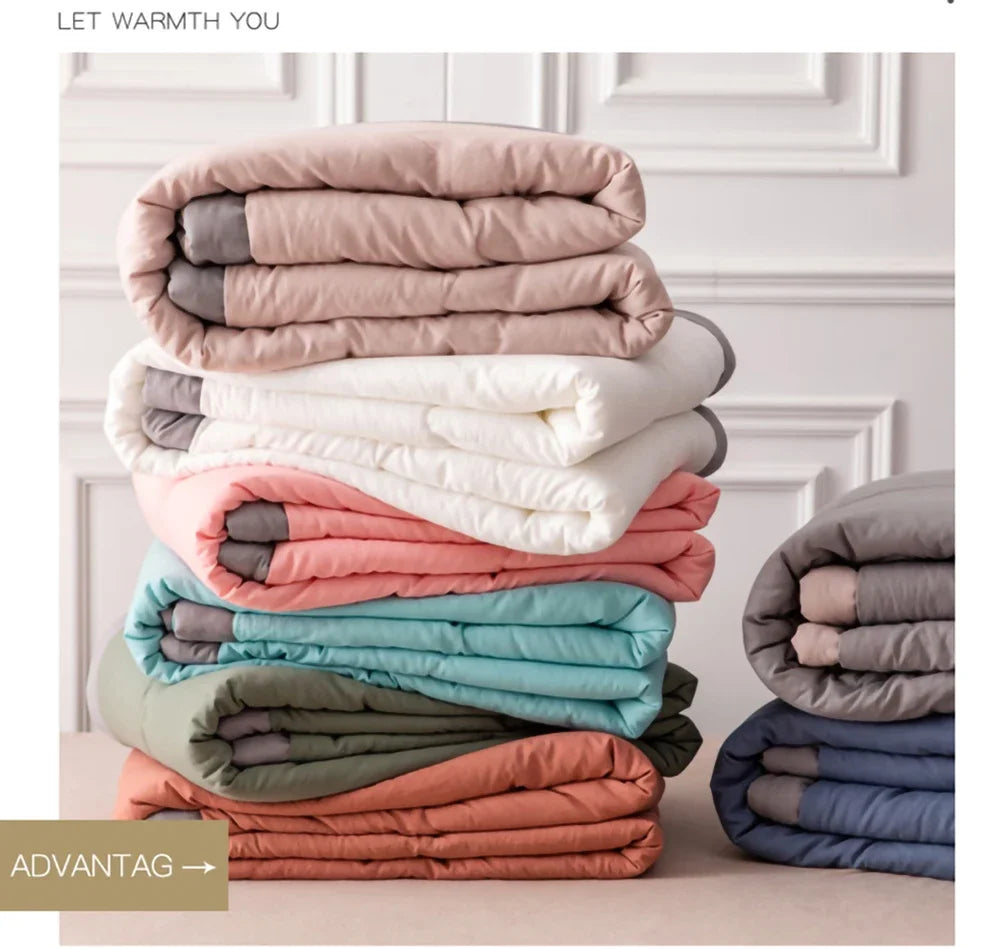 Zomer Airconditioning Quilt Gewassen Katoen Gooi Deken Quilten Dunne Dekbed Cooling Dekbed Gewatteerde Quilt Effen Kleur