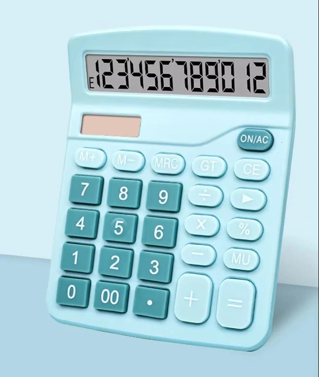 1Pcs Solar Scientific Calculator Desktop Financial Office Computer Calculators Large Display Office Calculators Cute Calculator