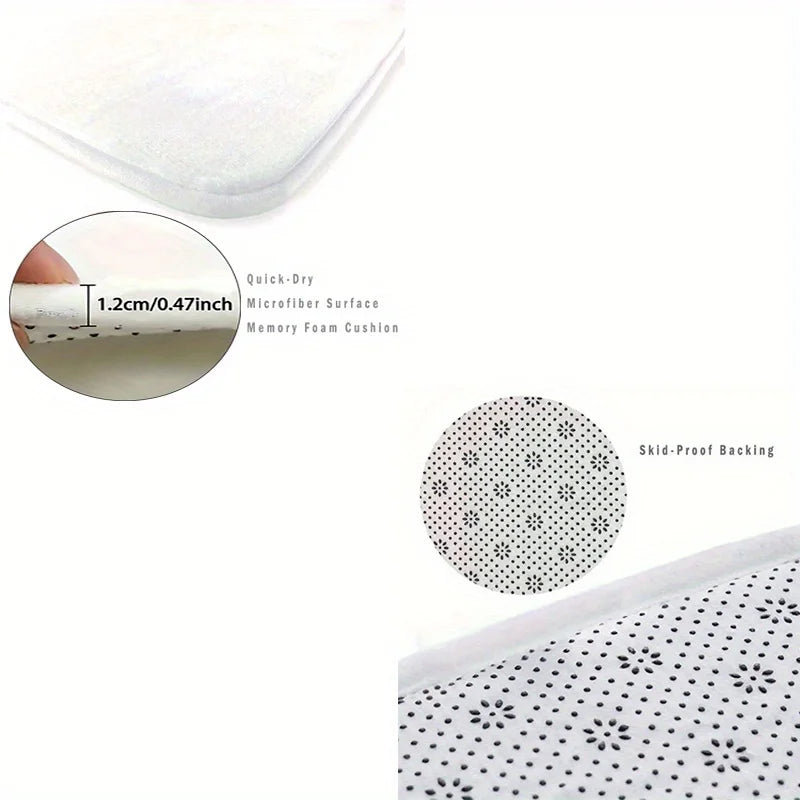 "Modern Line Print Area Mat - Non-Slip Short Pile Rug for Living Room/Bedroom/Office, Washable Soft Floor Mat Indoor Use