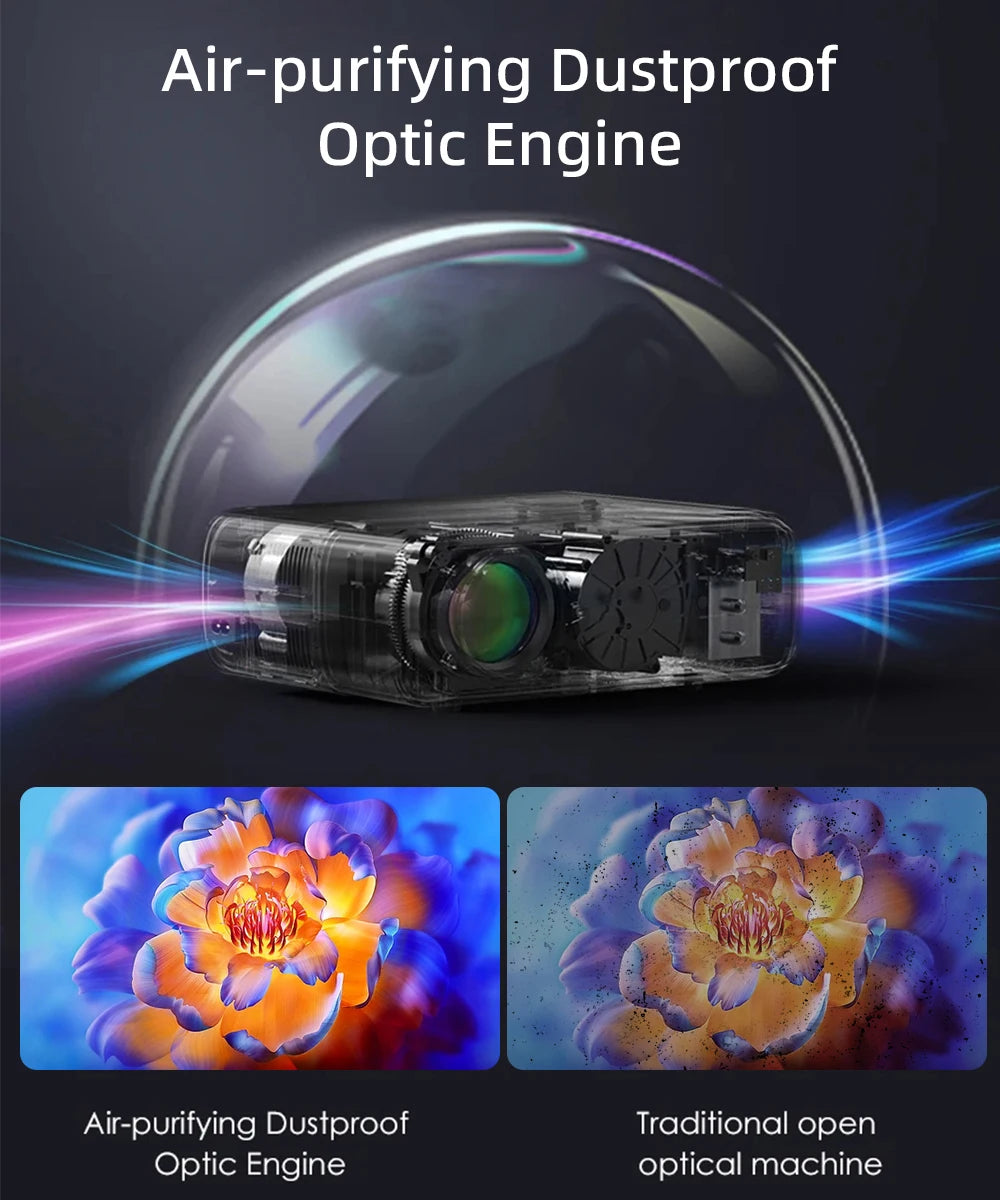 [Google TV/Android 14]4K Projector Full HD 1080P Home Theater Netflix-Licensed Outdoor Movie Smart Auto Focus Beam Projectors