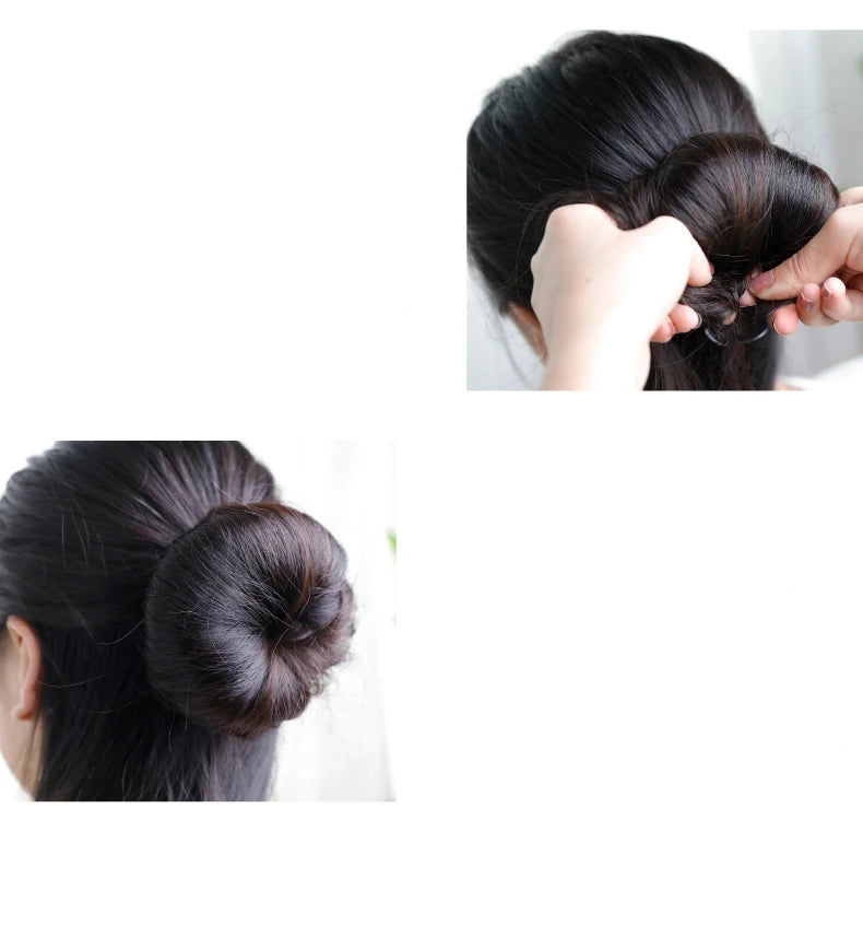 1/2/3/4pcs/set Ponytail Hair Styling Tools Ponytail Holder Topsy Loops Hair Bun Maker Braids Beauty Makeup Hairdressing Braiders