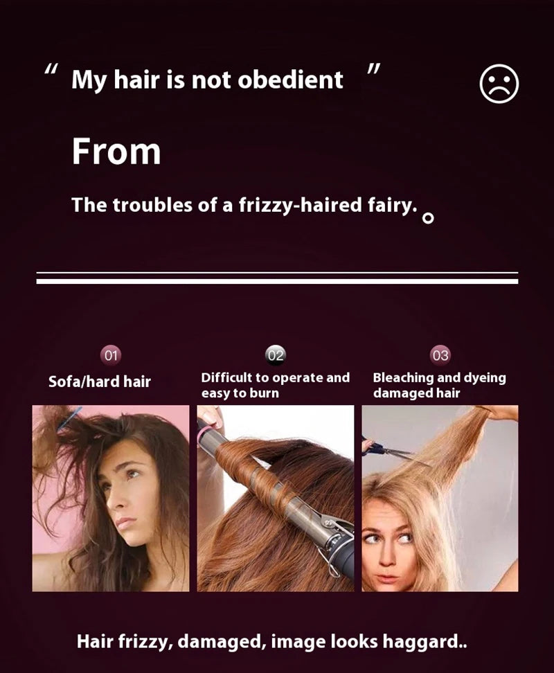 Wireless Straight Curling Hair Comb Heating Negative Ion Hair Straightener Rechargeable Anti-scalding Electric Hair Care Brushes