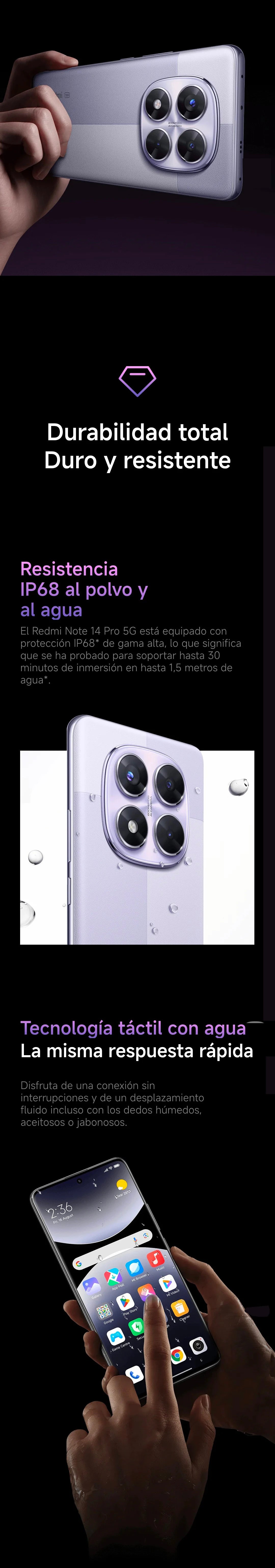 Xiaomi Redmi Note 14 Pro 5G European Version 256GB/512GB MTK Dimensity 7300-Ultra 6.67" AMOLED Display 120Hz 200MP Main Camera OIS 45W Charging, IP68, NFC