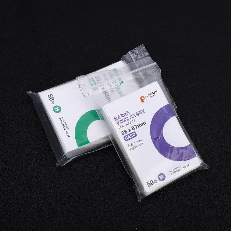 1-500Pcs Korea Card Sleeves HD Transparent Kpop Idol Card Protective Sleeve Photcards Protector Case Box For Popcorn Card Holder