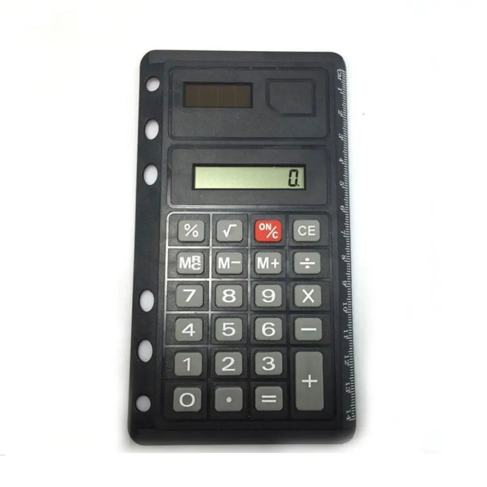 1 Pc Loose Leaf Binder Calculator With Ruler Digits 8 Multifunction Agenda Notebook Calculator Planner Calculator