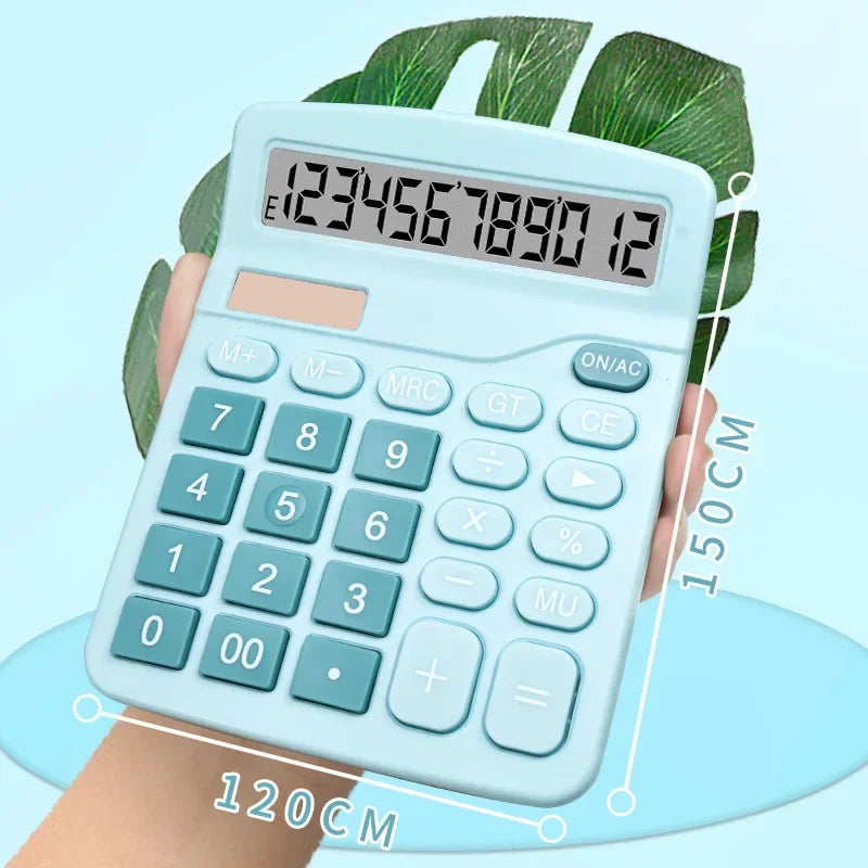 1Pcs Solar Scientific Calculator Desktop Financial Office Computer Calculators Large Display Office Calculators Cute Calculator
