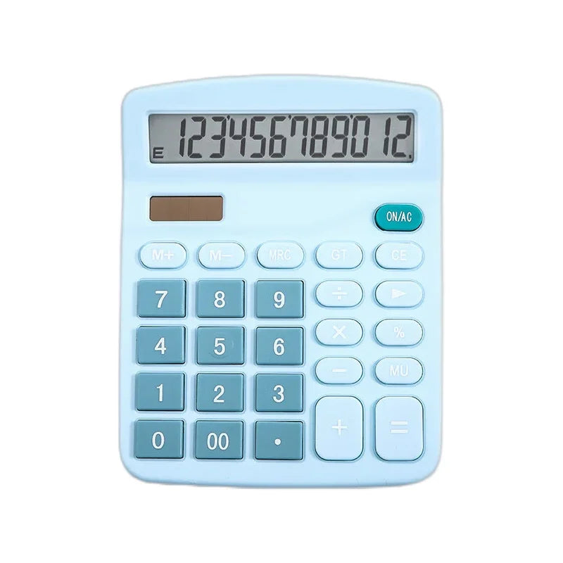 1Pcs Solar Scientific Calculator Desktop Financial Office Computer Calculators Large Display Office Calculators Cute Calculator