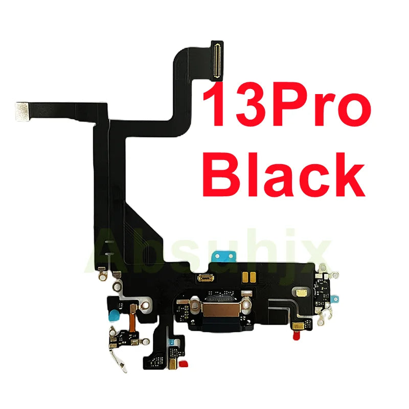 1pcs USB Charging port Charger for iPhone 11 12 13 14 plus 15 pro Max Mini Cable Repair Part Compatible with Microphone Repair