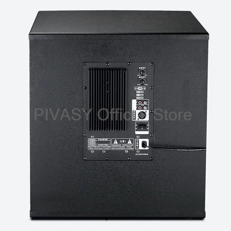 12/15 Inch Powered Subwoofer Speaker 300W Active Speakers High Power Deep Bass Sound Audio Box for Bar Home Stage Karaoke Party