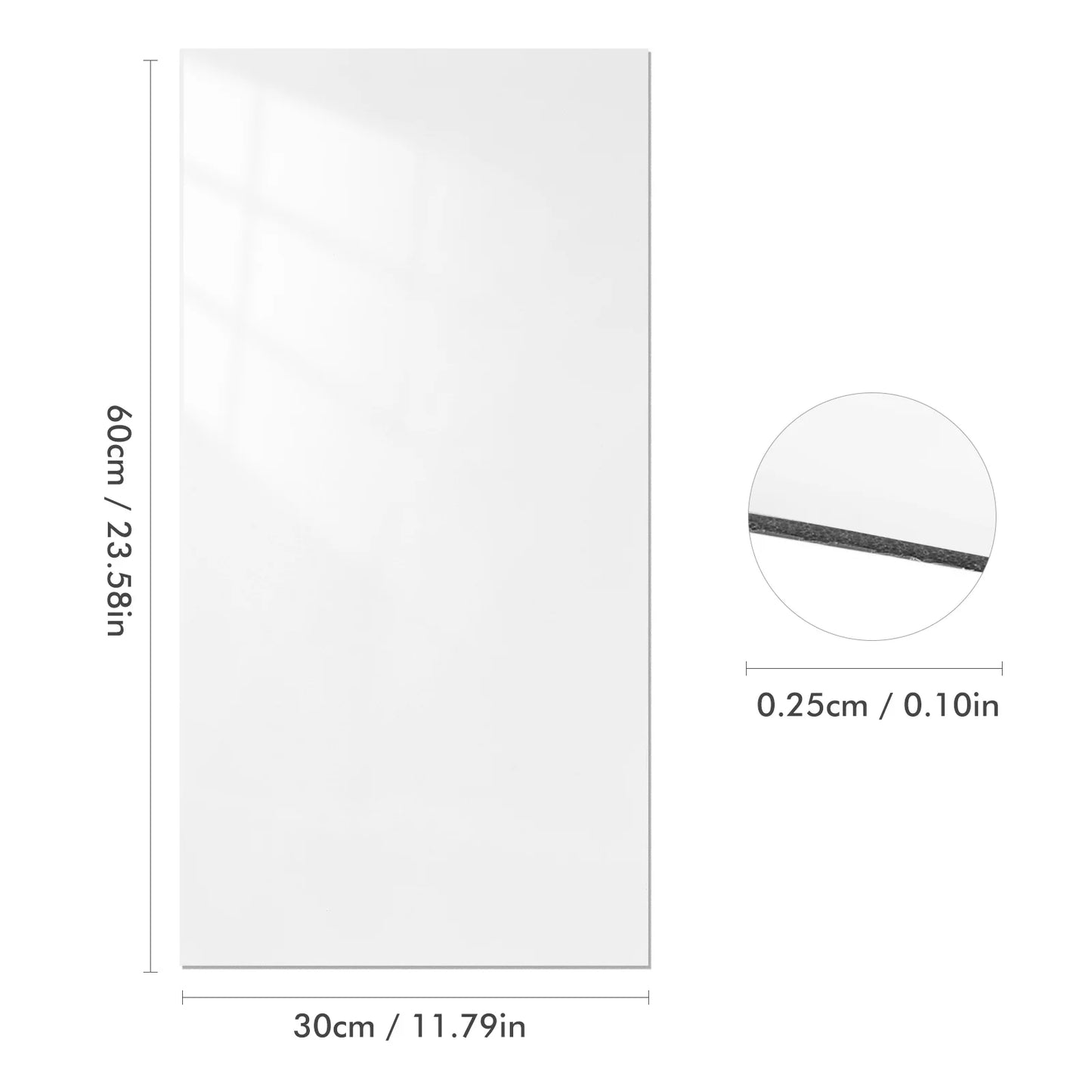 10 Pcs Marble Waterproof Wall Sticker Vanity Backsplash For Kitchen Tub Peel Self Adhesive White Imitation Porcelain Stickers