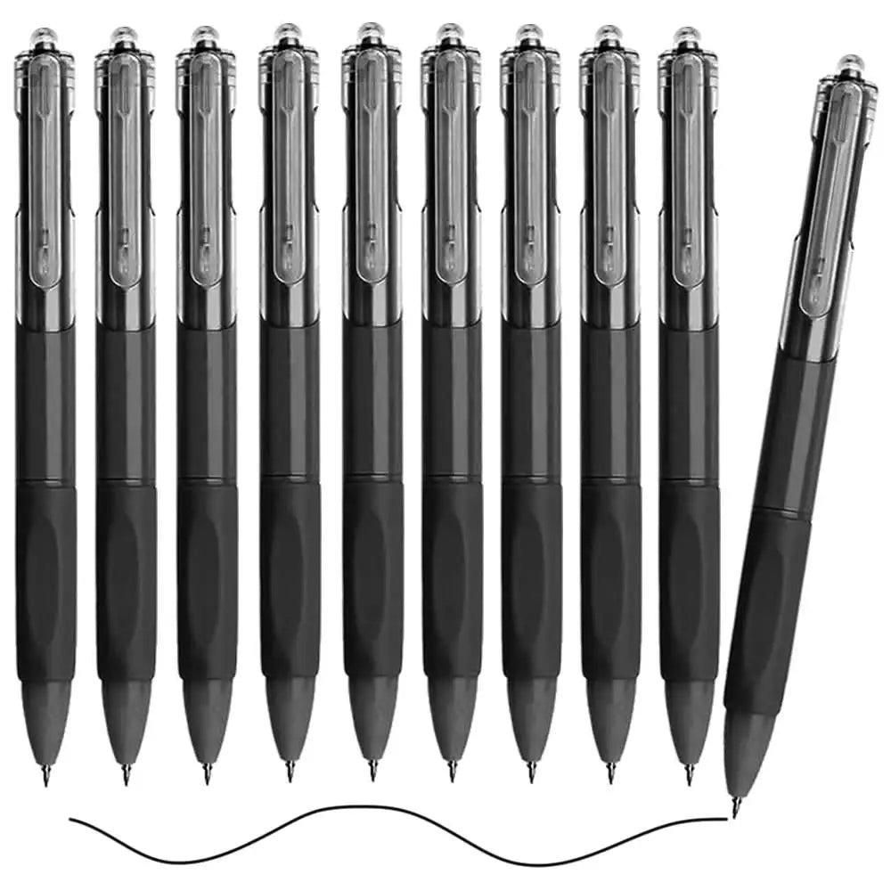 0.5mm ST Pen Tip Black Ink Color Student Ballpoint Pens Ball Point Writing Stationery Fine School Supplies Pencils Office