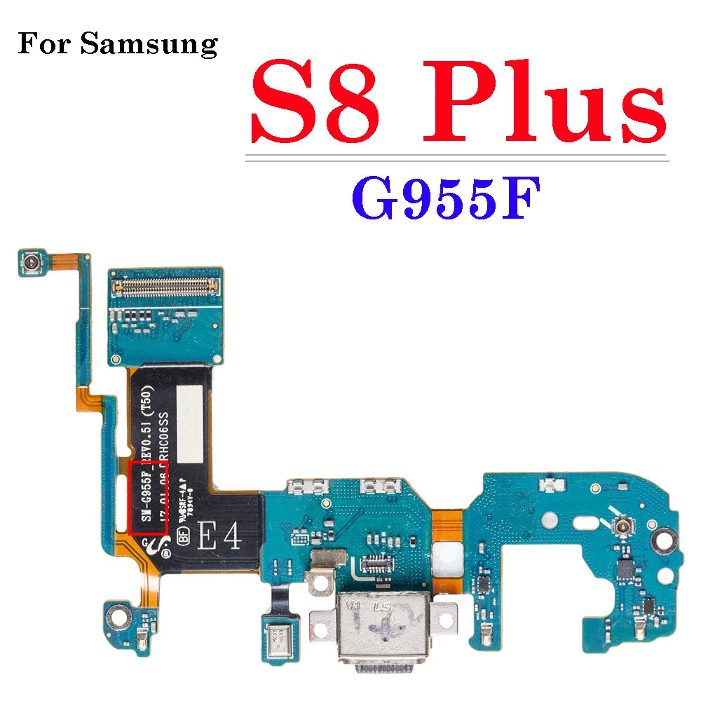 1Pcs USB Charging Port Flex For Samsung Galaxy S8 S9 Plus G950F G955F G960F G965F Doct Connector Charger Board Flex