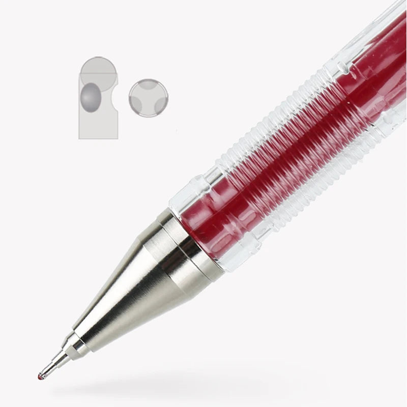 12pcs/Box Pilot HI-TEC Gel Pen Set 0.25/0.3/0.4/0.5mm Fine Point Ballpoint Pen Needle Neutral Gel Ink Black,Blue,Red BLLH-20C4