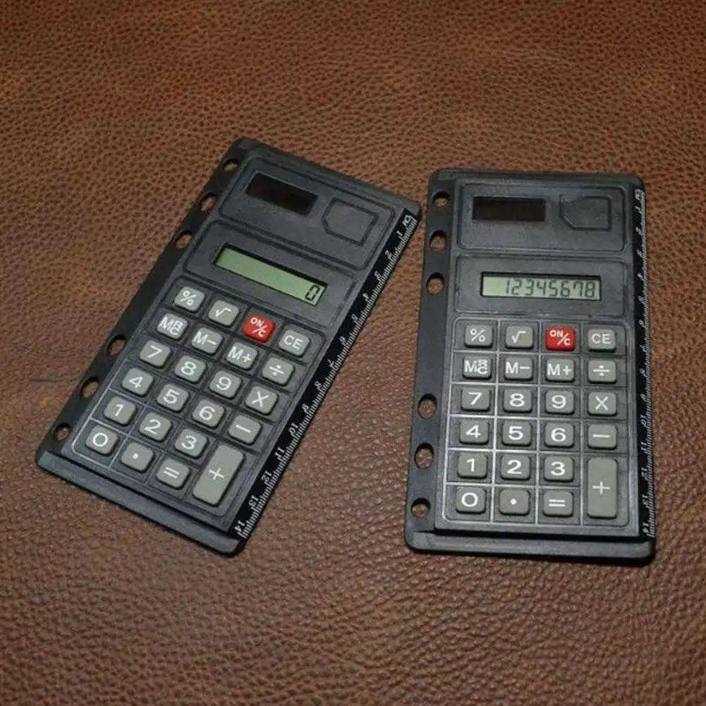 1 Pc Loose Leaf Binder Calculator With Ruler Digits 8 Multifunction Agenda Notebook Calculator Planner Calculator