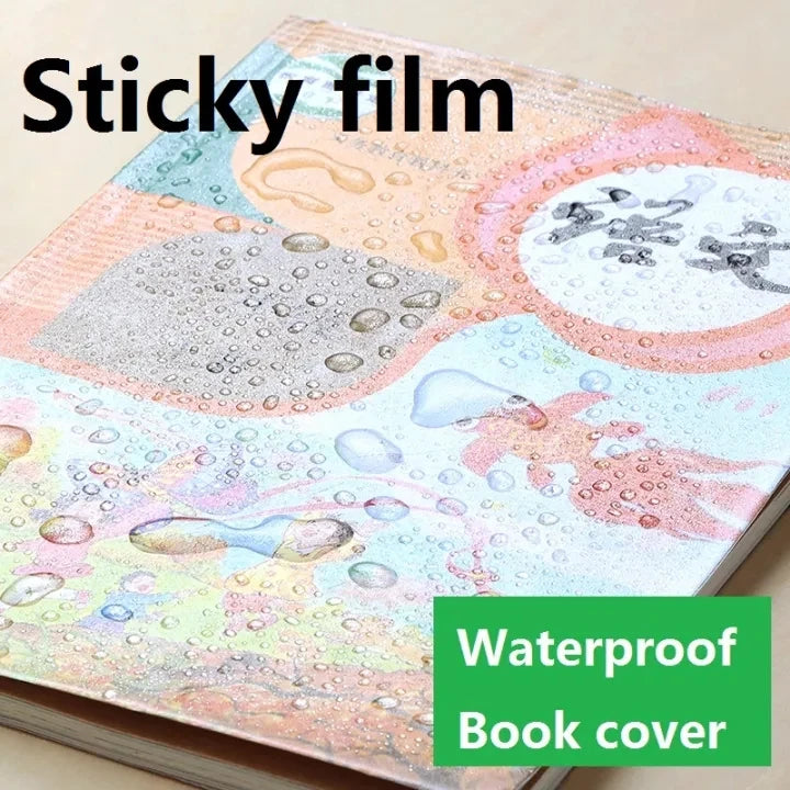 10 Sheets A4 Transparent Self Adhesive Book Cover Wrapper S/M/L Waterproof Book Wrap Paper Film Matte Clear Notebook Protector