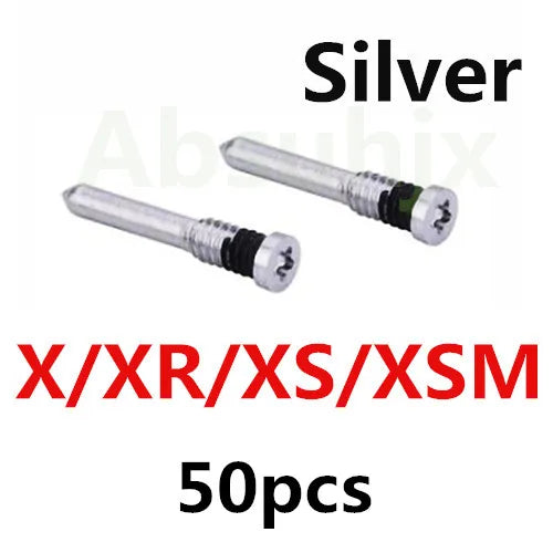 100pcs Back Cover Screw for iPhone X XS  11 12 13 Pro Max 5S 6 6S 7 8 Plus Bottom Dock Connector Five Star Pentalobe Screws