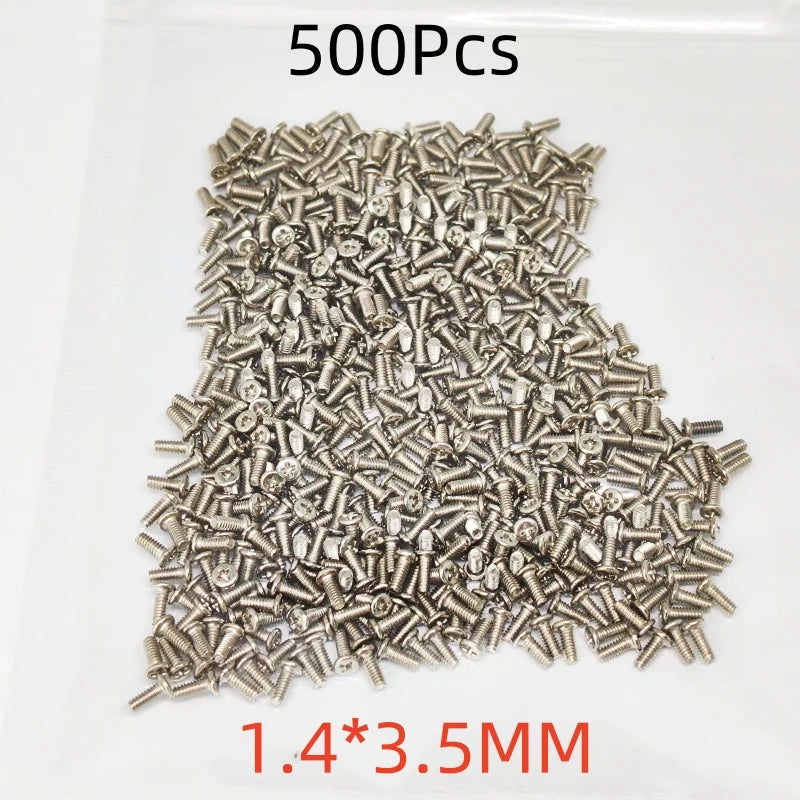 100Pcs/Lot 3.5mm Screws for Samsung Galaxy S21 S22 S23 S24 Ultra S8 S9 S10 S20 Plus Note 20 Ultra Note 10 Plus 9 8 Screw Repair