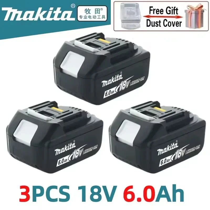👍🏻Makita 18v Battery With Charger Rechargeable Lithium Ion for DDF487 BL1880 BL1860B LXT400 Power Tool Makita 18 v Battery🔥
