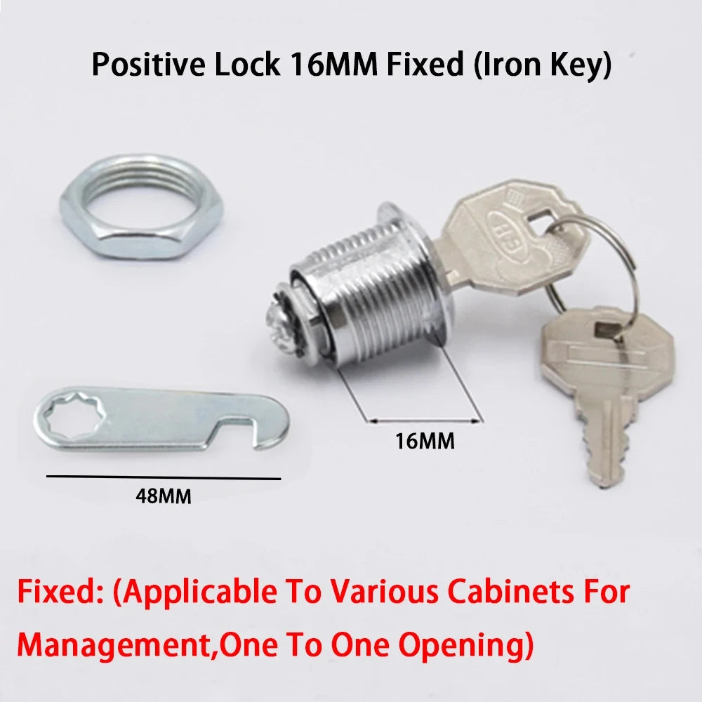 16/20/25/30mm Cam Lock Door Barrel Drawer Cabinet Mail Box Locker Cupboard + 2 Keys Cabinet Office Desk Letter Box Cam Locks