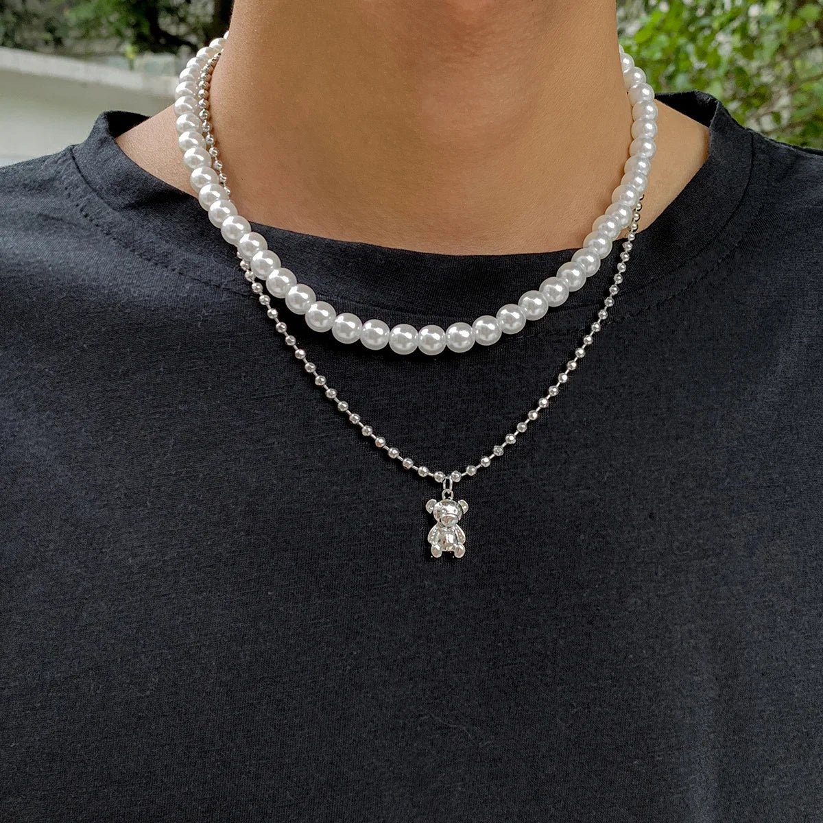 1 Women's Lats Sparkling Double Layer Butterfly Necklace Exquisite Double Layer Collar Chain Jewelry Banquet Party Holiday Gift