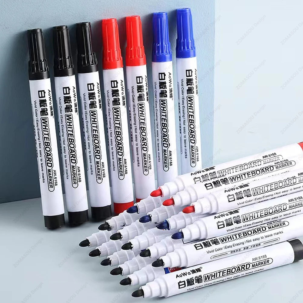 1-100pcs Erasable Whiteboard Marker Pen Blackboard Marker Teaching Chalk for Glass Ceramics Office School Art Marker Stationery