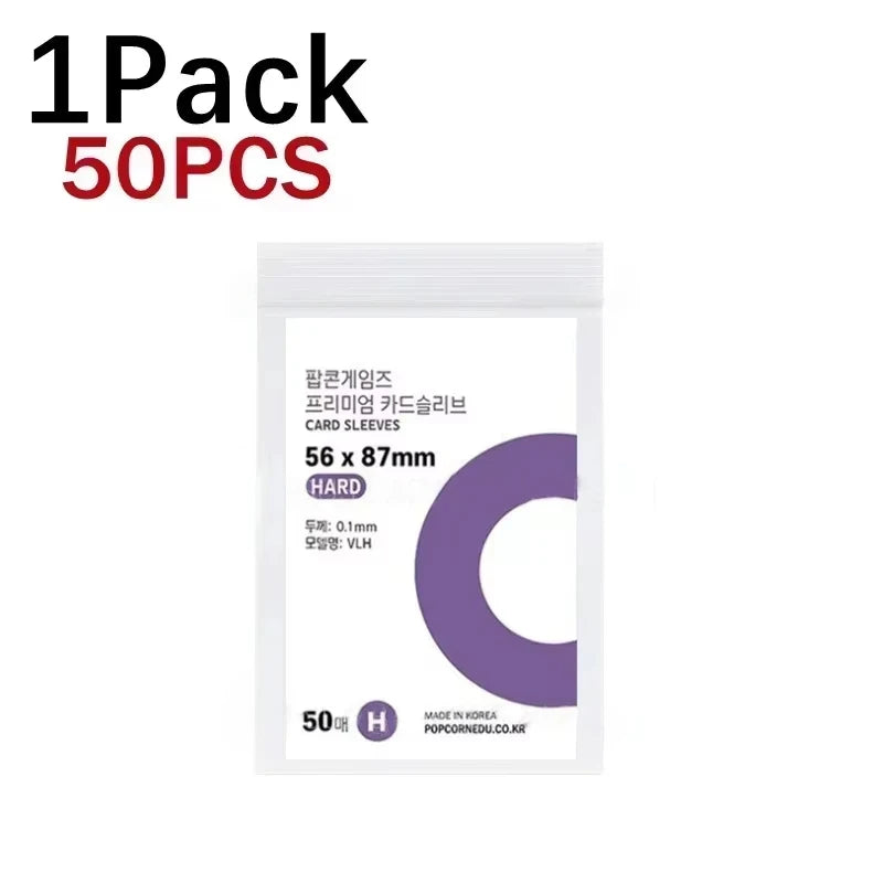 1-500Pcs Korea Card Sleeves HD Transparent Kpop Idol Card Protective Sleeve Photcards Protector Case Box For Popcorn Card Holder