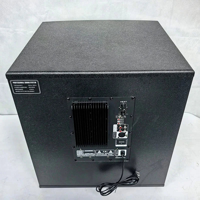 12/15 Inch Powered Subwoofer Speaker 300W Active Speakers High Power Deep Bass Sound Audio Box for Bar Home Stage Karaoke Party