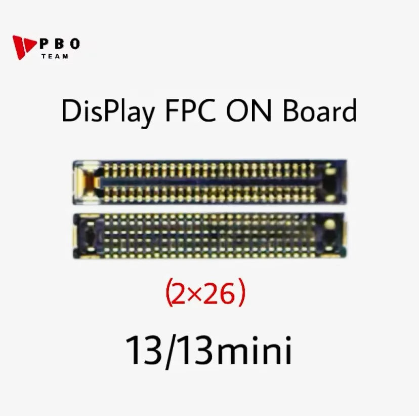10Pcs LCD Display FPC Connector On Motherboard Screen Logic Board For iPhone 14 13 15 Pro Max Plus 11 12Promax 13Pro XR X XS XSM