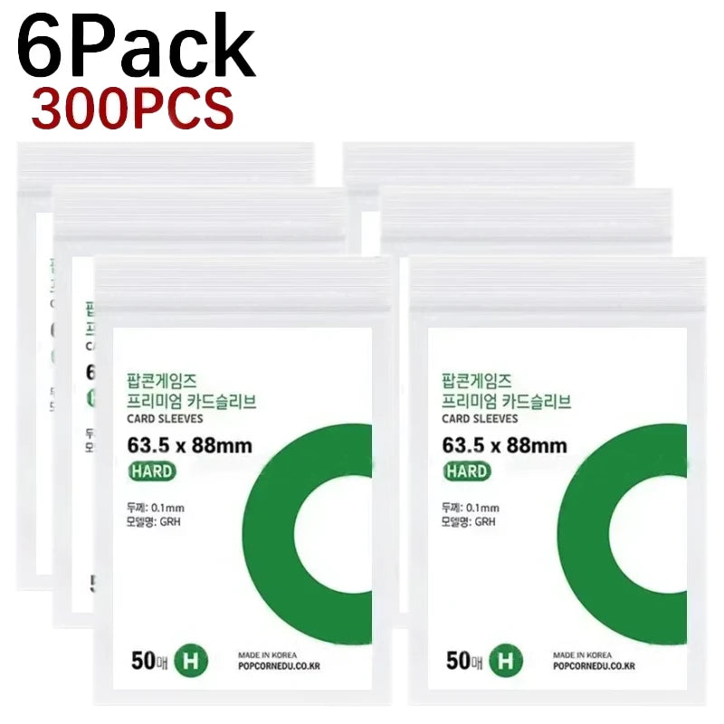 1-500Pcs Korea Card Sleeves HD Transparent Kpop Idol Card Protective Sleeve Photcards Protector Case Box For Popcorn Card Holder