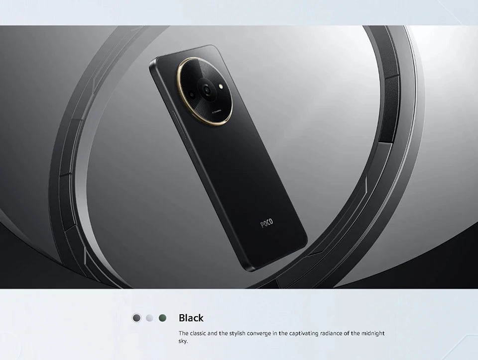 【Russian Version】POCO C61 Cellphone 5000mAh Battery MediaTek Helio G36 8MP Al dual camera 6.71" DotDrop display