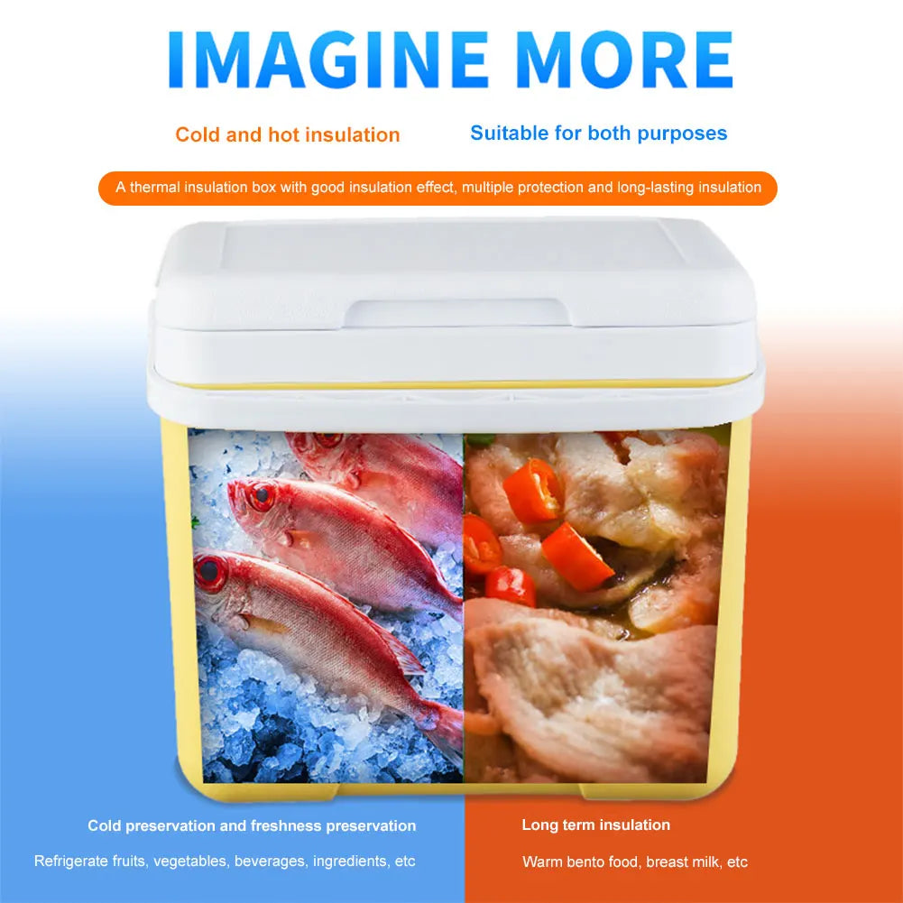 15L Camping Cooler Box Multipurpose Insulated Ice Chest Portable Ice Bucket Outdoor Hard Cooler for Outdoor Use