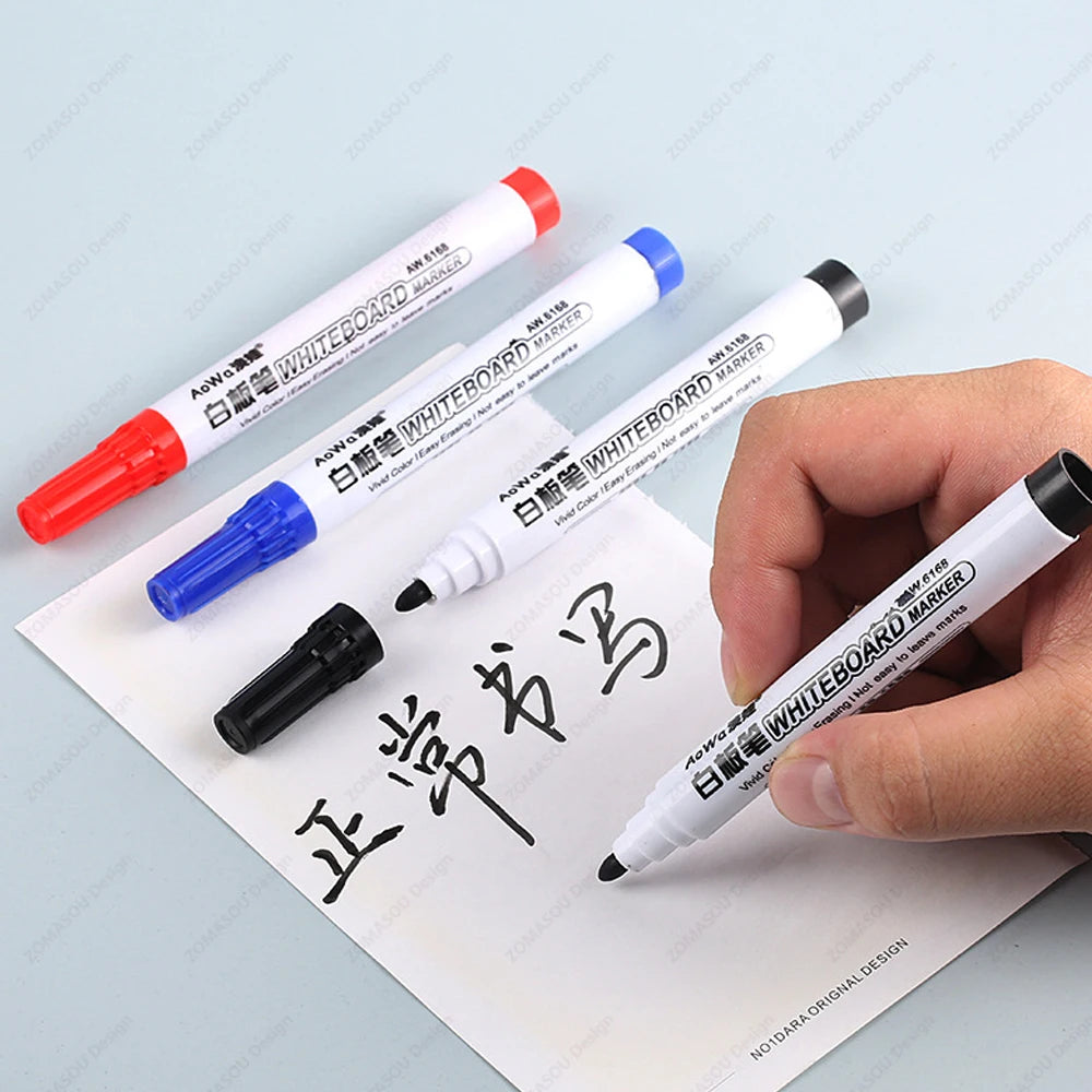 1-100pcs Erasable Whiteboard Marker Pen Blackboard Marker Teaching Chalk for Glass Ceramics Office School Art Marker Stationery